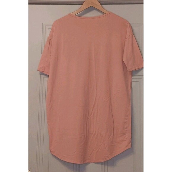 Lularoe Short Sleeve Tunic Soft XXSmall Pink Blouse - Picture 2 of 3